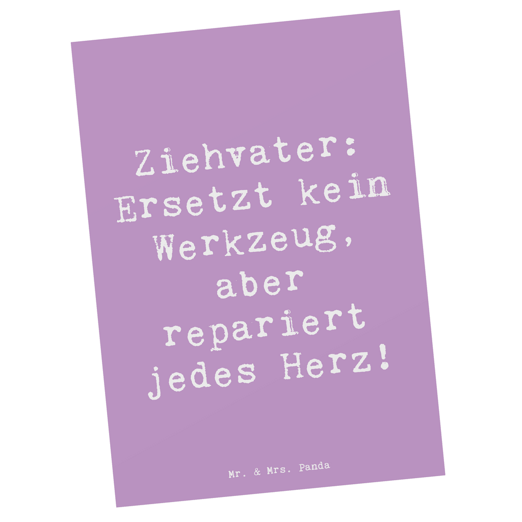 Postkarte Spruch Ziehvater Herzreparatur Postkarte, Karte, Geschenkkarte, Grußkarte, Einladung, Ansichtskarte, Geburtstagskarte, Einladungskarte, Dankeskarte, Ansichtskarten, Einladung Geburtstag, Einladungskarten Geburtstag, Familie, Vatertag, Muttertag, Bruder, Schwester, Mama, Papa, Oma, Opa