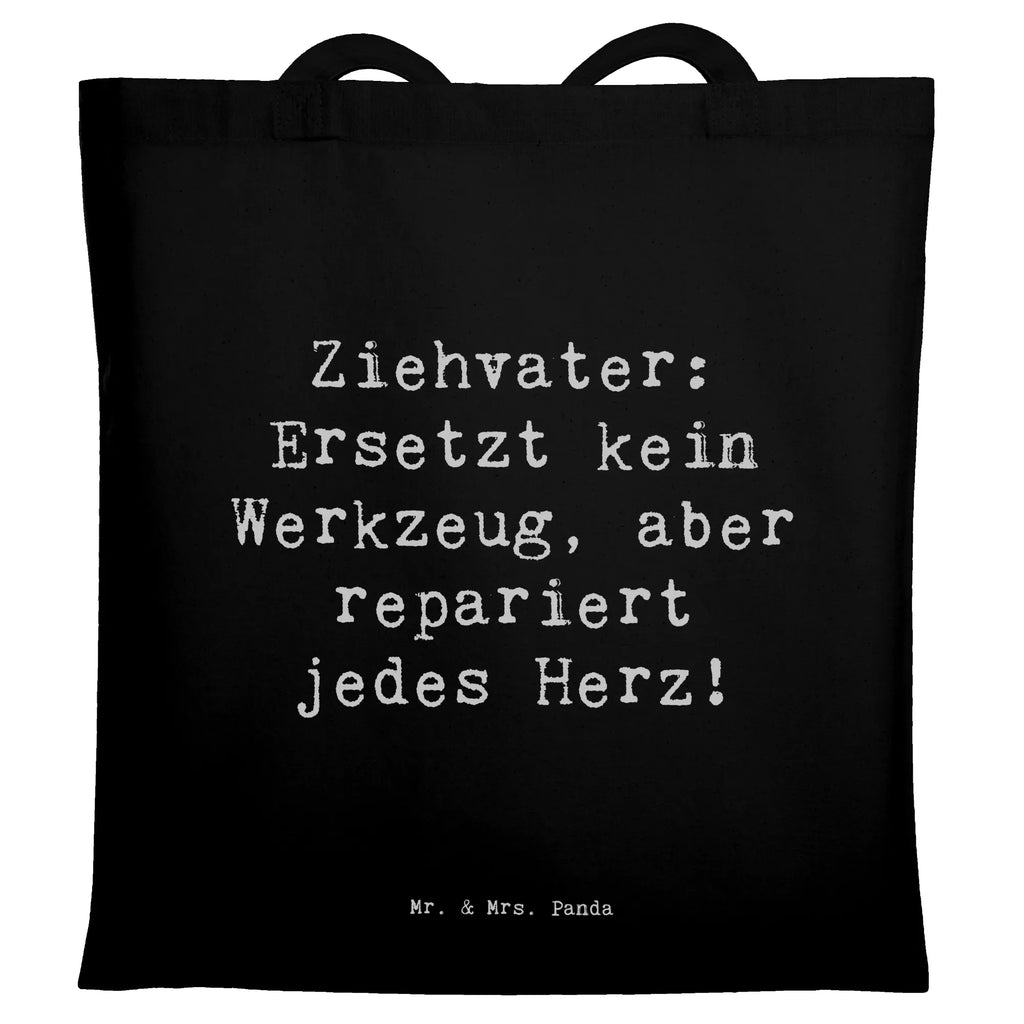 Tragetasche Spruch Ziehvater Herzreparatur Beuteltasche, Beutel, Einkaufstasche, Jutebeutel, Stoffbeutel, Tasche, Shopper, Umhängetasche, Strandtasche, Schultertasche, Stofftasche, Tragetasche, Badetasche, Jutetasche, Einkaufstüte, Laptoptasche, Familie, Vatertag, Muttertag, Bruder, Schwester, Mama, Papa, Oma, Opa