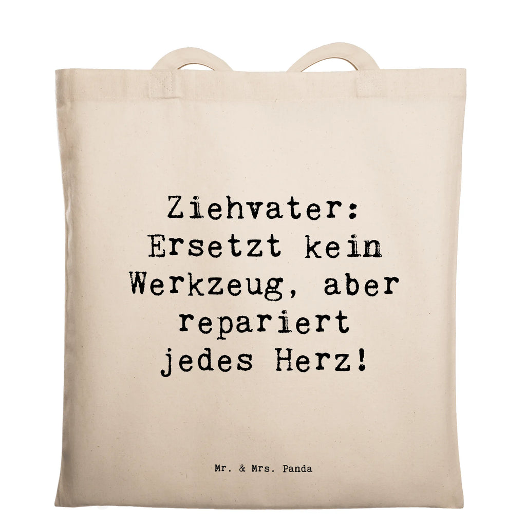 Tragetasche Spruch Ziehvater Herzreparatur Beuteltasche, Beutel, Einkaufstasche, Jutebeutel, Stoffbeutel, Tasche, Shopper, Umhängetasche, Strandtasche, Schultertasche, Stofftasche, Tragetasche, Badetasche, Jutetasche, Einkaufstüte, Laptoptasche, Familie, Vatertag, Muttertag, Bruder, Schwester, Mama, Papa, Oma, Opa