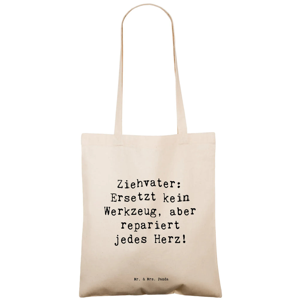 Tragetasche Spruch Ziehvater Herzreparatur Beuteltasche, Beutel, Einkaufstasche, Jutebeutel, Stoffbeutel, Tasche, Shopper, Umhängetasche, Strandtasche, Schultertasche, Stofftasche, Tragetasche, Badetasche, Jutetasche, Einkaufstüte, Laptoptasche, Familie, Vatertag, Muttertag, Bruder, Schwester, Mama, Papa, Oma, Opa