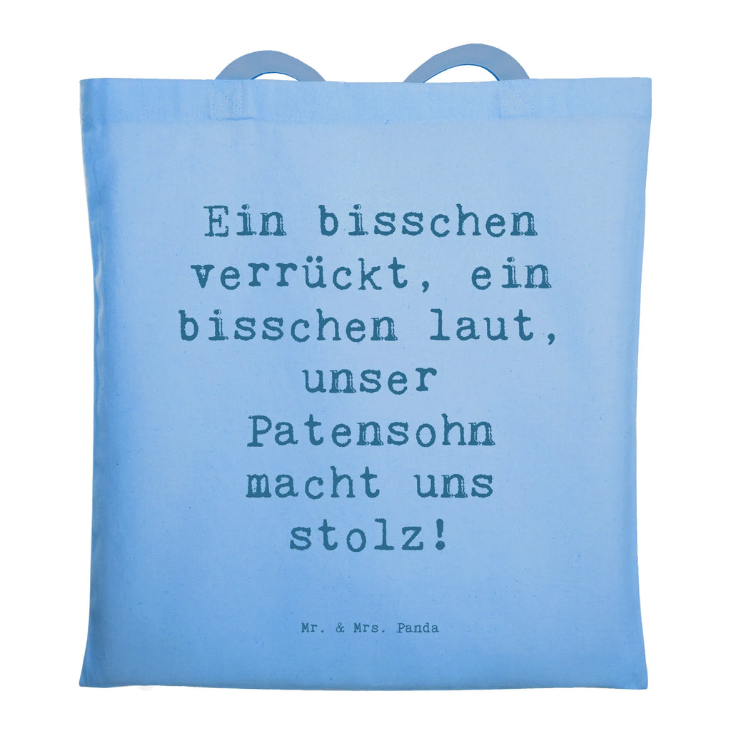 Tragetasche Spruch Stolzer Patensohn Beuteltasche, Beutel, Einkaufstasche, Jutebeutel, Stoffbeutel, Tasche, Shopper, Umhängetasche, Strandtasche, Schultertasche, Stofftasche, Tragetasche, Badetasche, Jutetasche, Einkaufstüte, Laptoptasche, Familie, Vatertag, Muttertag, Bruder, Schwester, Mama, Papa, Oma, Opa