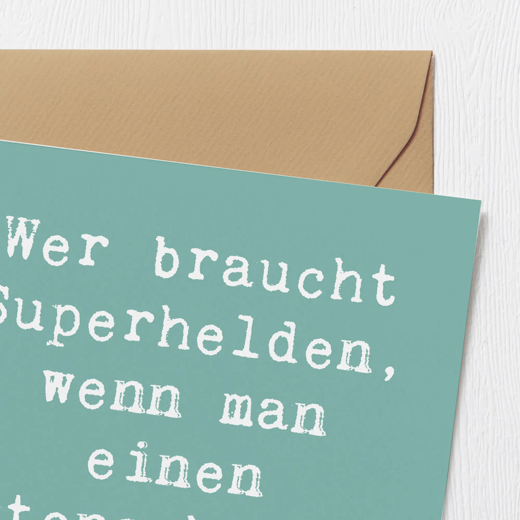 Deluxe Karte Spruch Patensohn Held Karte, Grußkarte, Klappkarte, Einladungskarte, Glückwunschkarte, Hochzeitskarte, Geburtstagskarte, Hochwertige Grußkarte, Hochwertige Klappkarte, Familie, Vatertag, Muttertag, Bruder, Schwester, Mama, Papa, Oma, Opa