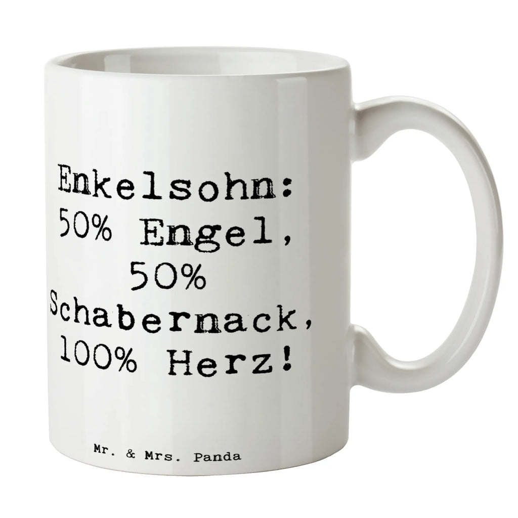 Tasse Spruch Enkelsohn Herz Tasse, Kaffeetasse, Teetasse, Becher, Kaffeebecher, Teebecher, Keramiktasse, Porzellantasse, Büro Tasse, Geschenk Tasse, Tasse Sprüche, Tasse Motive, Kaffeetassen, Tasse bedrucken, Designer Tasse, Cappuccino Tassen, Schöne Teetassen, Familie, Vatertag, Muttertag, Bruder, Schwester, Mama, Papa, Oma, Opa