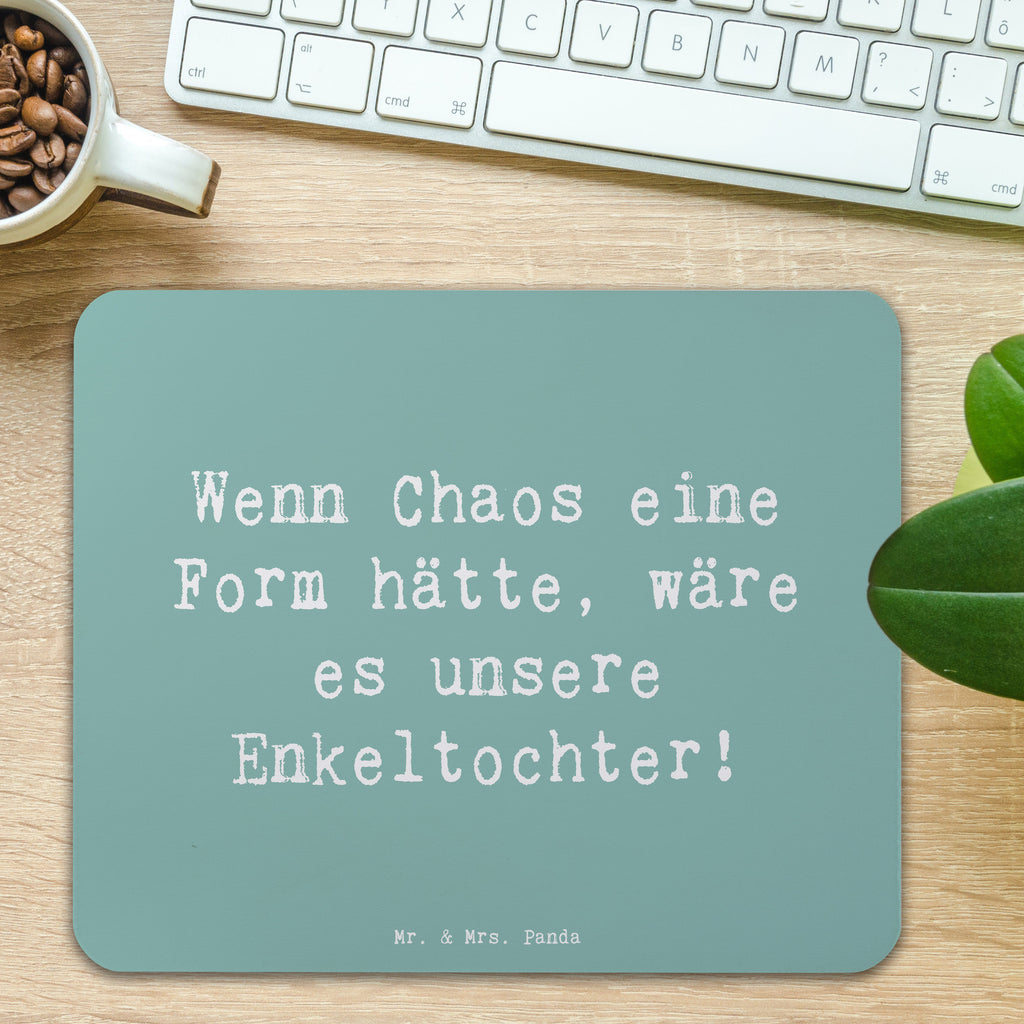 Mauspad Spruch Enkeltochter Chaos Mousepad, Computer zubehör, Büroausstattung, PC Zubehör, Arbeitszimmer, Mauspad, Einzigartiges Mauspad, Designer Mauspad, Mausunterlage, Mauspad Büro, Familie, Vatertag, Muttertag, Bruder, Schwester, Mama, Papa, Oma, Opa