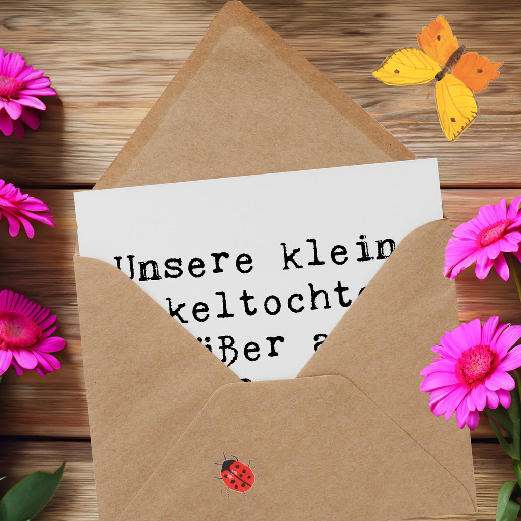 Deluxe Karte Spruch Enkeltochter Süß Karte, Grußkarte, Klappkarte, Einladungskarte, Glückwunschkarte, Hochzeitskarte, Geburtstagskarte, Hochwertige Grußkarte, Hochwertige Klappkarte, Familie, Vatertag, Muttertag, Bruder, Schwester, Mama, Papa, Oma, Opa