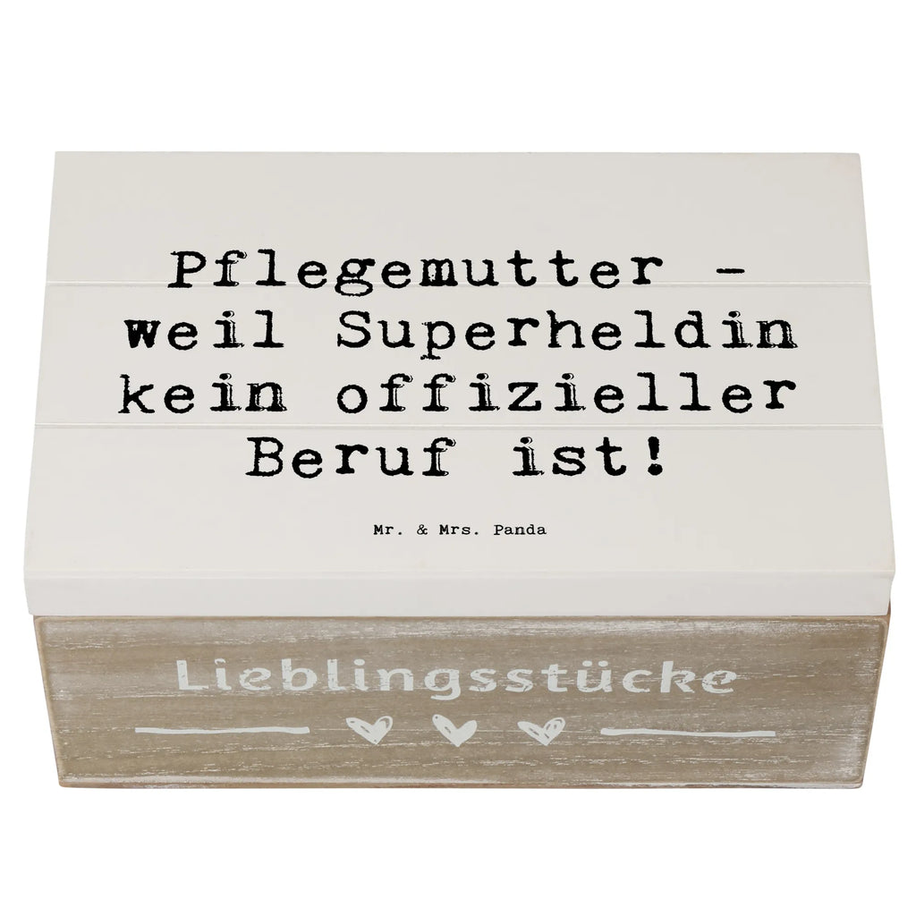 Holzkiste Spruch Pflegemutter Superheldin Holzkiste, Kiste, Schatzkiste, Truhe, Schatulle, XXL, Erinnerungsbox, Erinnerungskiste, Dekokiste, Aufbewahrungsbox, Geschenkbox, Geschenkdose, Familie, Vatertag, Muttertag, Bruder, Schwester, Mama, Papa, Oma, Opa