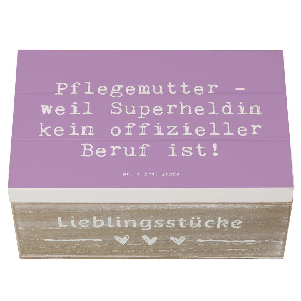 Holzkiste Spruch Pflegemutter Superheldin Holzkiste, Kiste, Schatzkiste, Truhe, Schatulle, XXL, Erinnerungsbox, Erinnerungskiste, Dekokiste, Aufbewahrungsbox, Geschenkbox, Geschenkdose, Familie, Vatertag, Muttertag, Bruder, Schwester, Mama, Papa, Oma, Opa