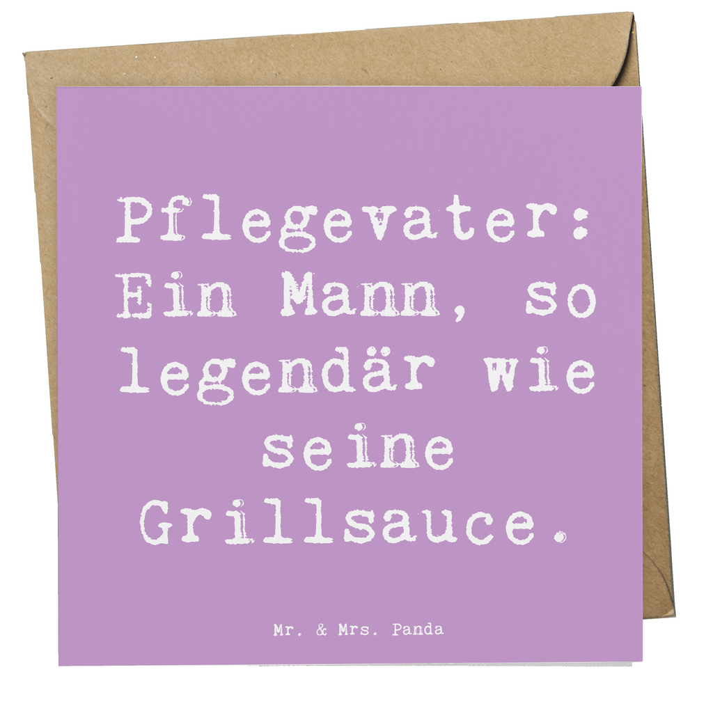 Deluxe Karte Spruch Pflegevater Legende Karte, Grußkarte, Klappkarte, Einladungskarte, Glückwunschkarte, Hochzeitskarte, Geburtstagskarte, Hochwertige Grußkarte, Hochwertige Klappkarte, Familie, Vatertag, Muttertag, Bruder, Schwester, Mama, Papa, Oma, Opa