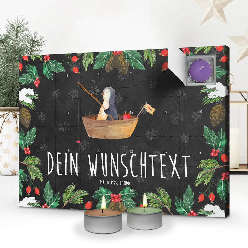 Personalisierter Duftkerzen Adventskalender Pinguin Angelboot Personalisierter Duftkerzen Adventskalender, Pinguin, Pinguine, Angeln, Boot, Angelboot, Lebenslust, Leben, genießen, Motivation, Neustart, Neuanfang, Trennung, Scheidung, Geschenkidee Liebeskummer