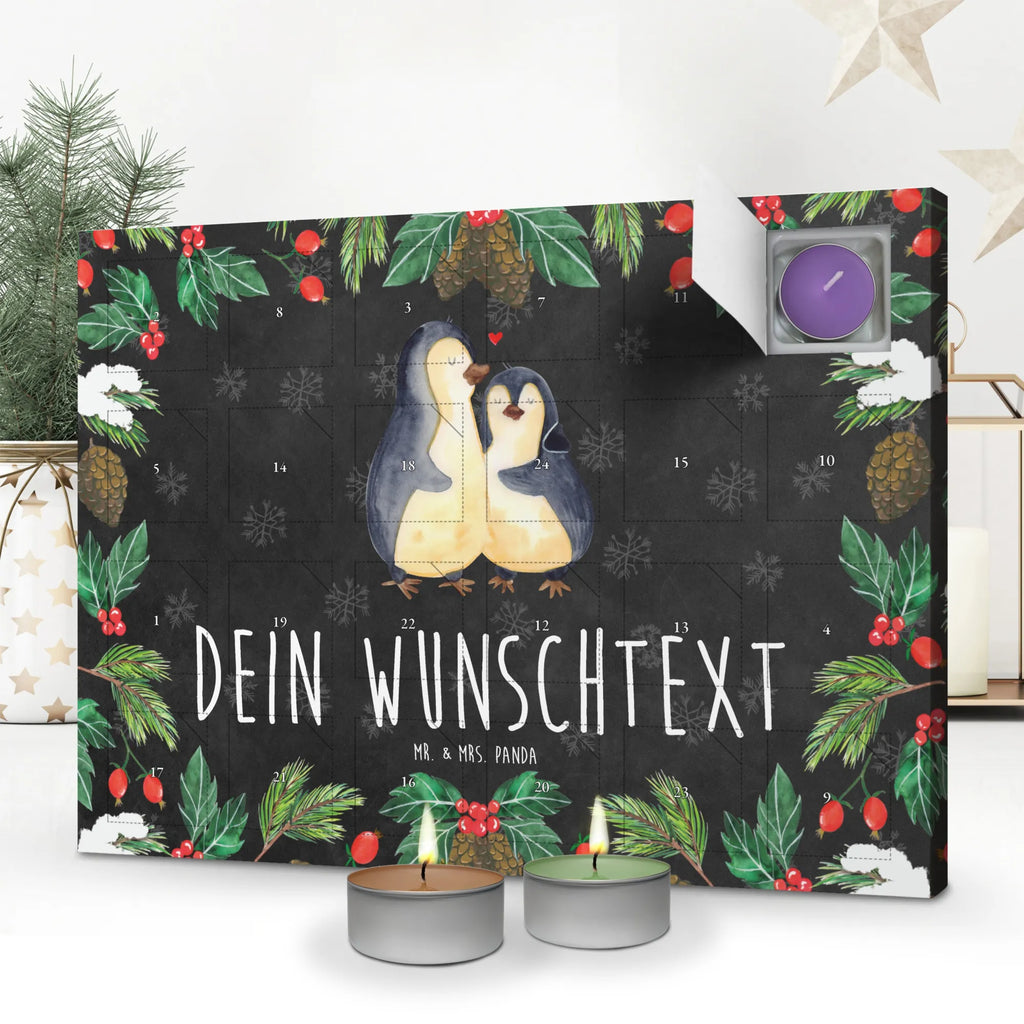 Personalisierter Duftkerzen Adventskalender Pinguin umarmen Personalisierter Duftkerzen Adventskalender, Pinguin, Liebe, Liebespaar, Liebesbeweis, Liebesgeschenk, Verlobung, Jahrestag, Hochzeitstag, Hochzeit, Hochzeitsgeschenk