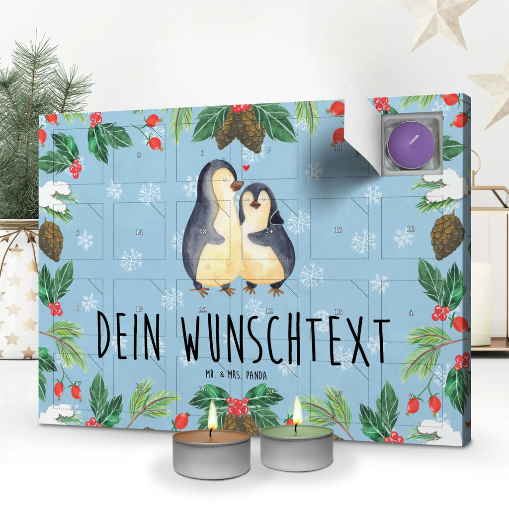 Personalisierter Duftkerzen Adventskalender Pinguin umarmen Personalisierter Duftkerzen Adventskalender, Pinguin, Liebe, Liebespaar, Liebesbeweis, Liebesgeschenk, Verlobung, Jahrestag, Hochzeitstag, Hochzeit, Hochzeitsgeschenk