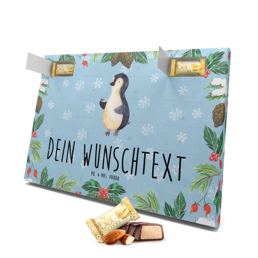 Personalisierter Marzipan Adventskalender Pinguin Marienkäfer Personalisierter Marzipan Adventskalender, Pinguin, Pinguine, Marienkäfer, Liebe, Wunder, Glück, Freude, Lebensfreude