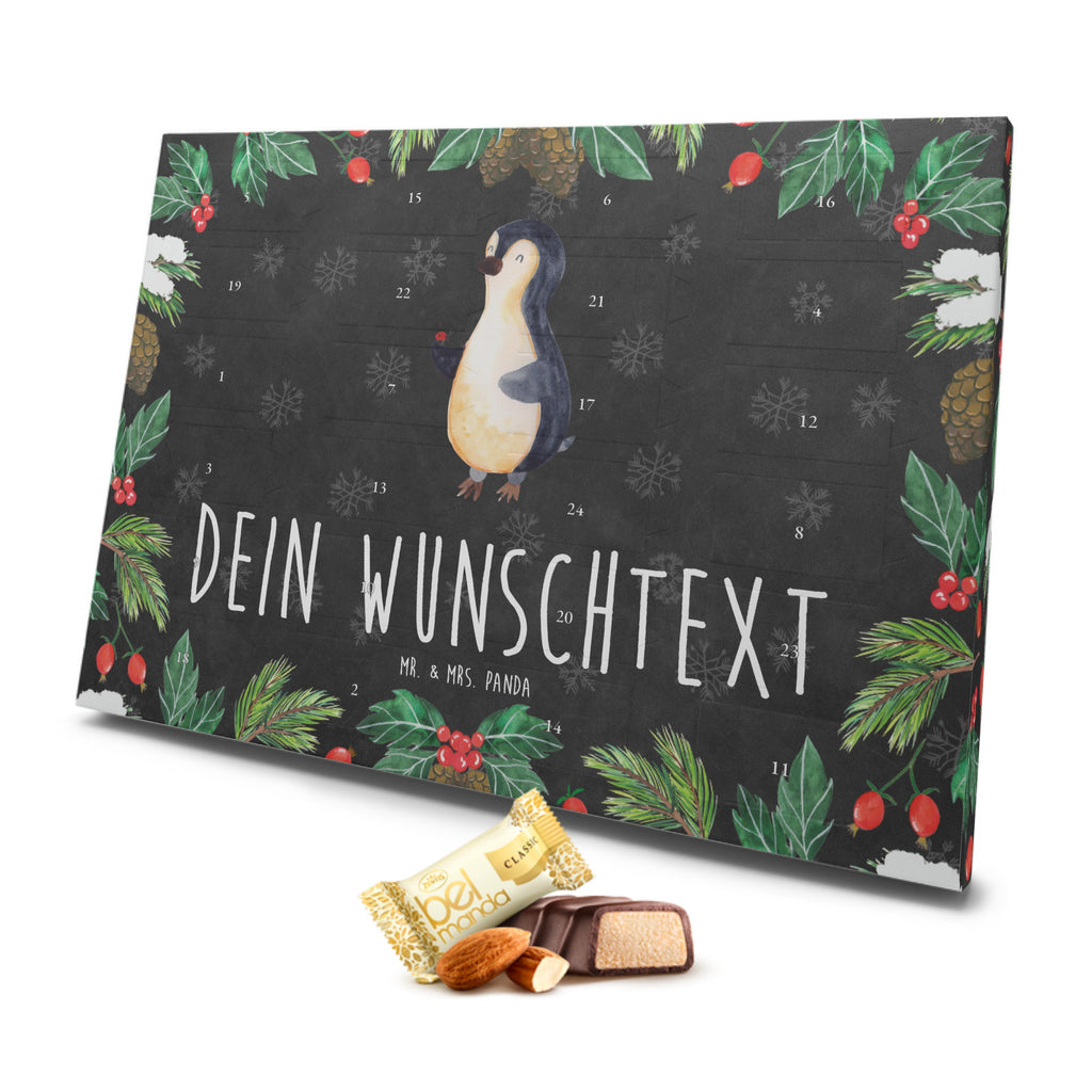 Personalisierter Marzipan Adventskalender Pinguin Marienkäfer Personalisierter Marzipan Adventskalender, Pinguin, Pinguine, Marienkäfer, Liebe, Wunder, Glück, Freude, Lebensfreude