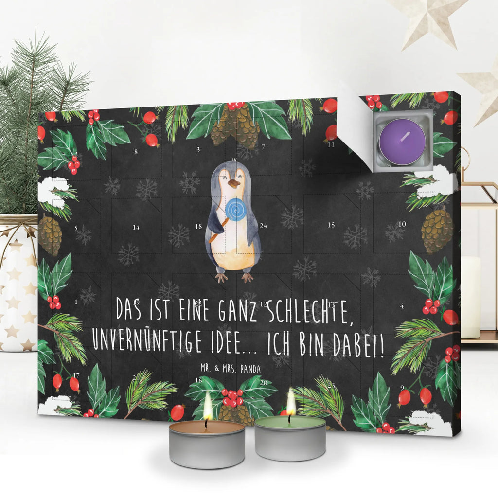 Duftkerzen Adventskalender Pinguin Lolli Adventskalender, Kerzen Adventskalender, Duftkerzen Adventskalender, Pinguin, Pinguine, Lolli, Süßigkeiten, Blödsinn, Spruch, Rebell, Gauner, Ganove, Rabauke