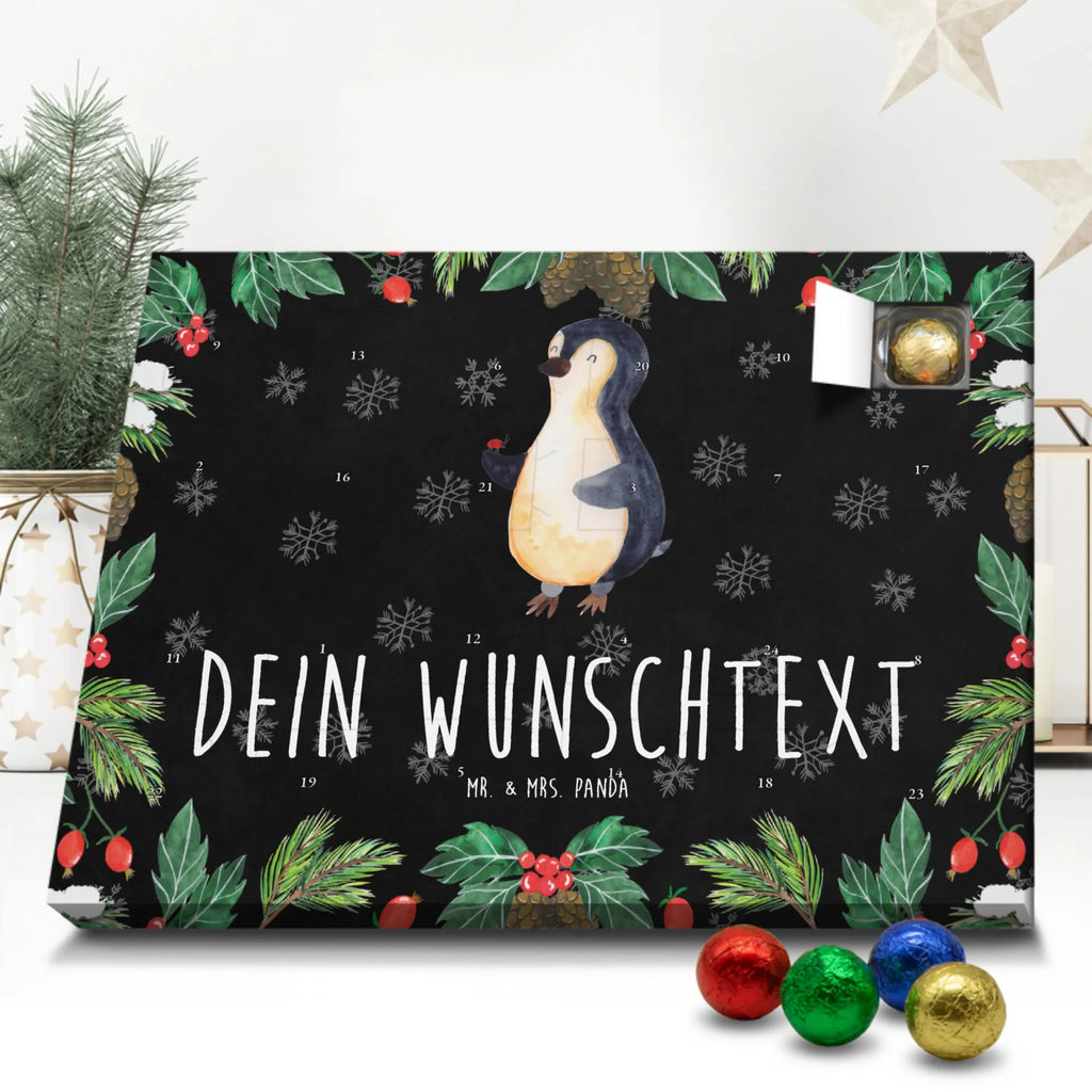 Personalisierter Schoko Adventskalender Pinguin Marienkäfer Personalisierter Adventskalender, Adventskalender mit Namen, Pinguin, Pinguine, Marienkäfer, Liebe, Wunder, Glück, Freude, Lebensfreude