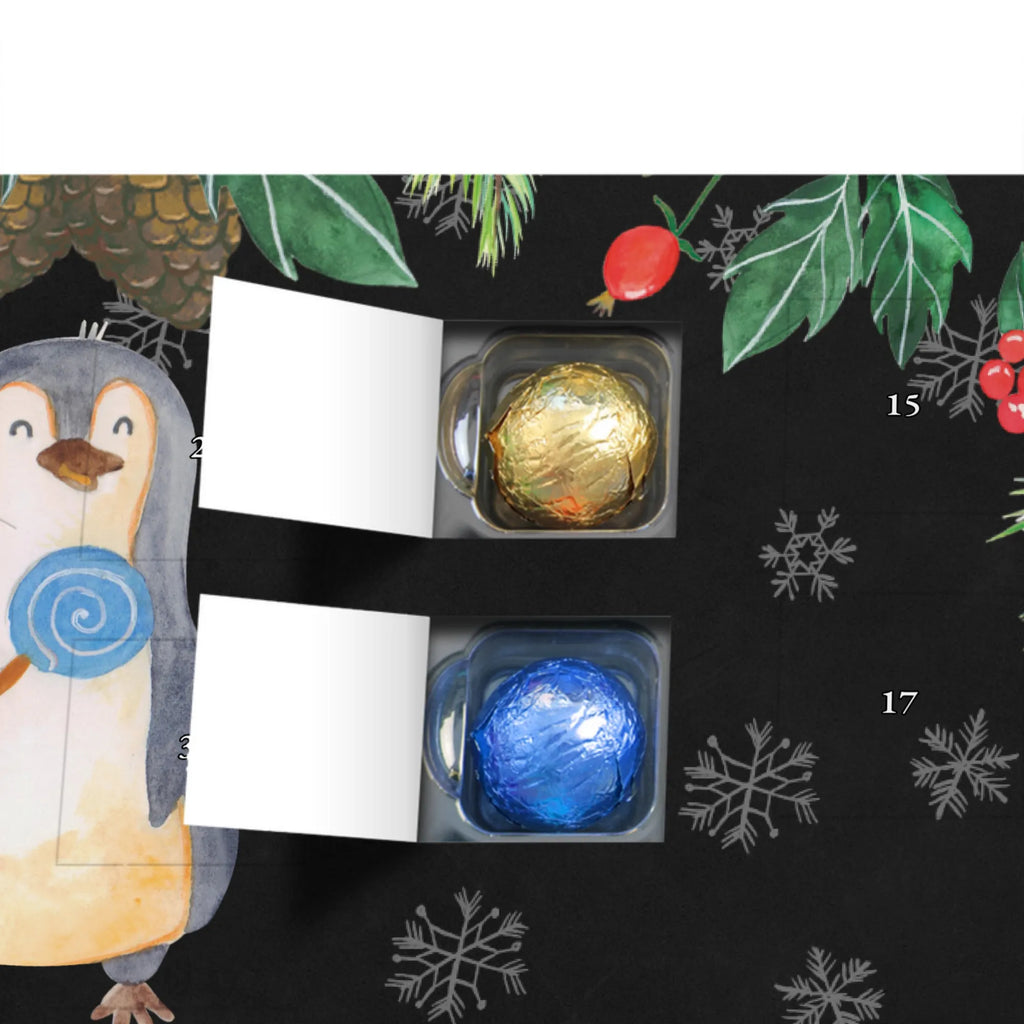 Personalisierter Schoko Adventskalender Pinguin Lolli Personalisierter Adventskalender, Adventskalender mit Namen, Pinguin, Pinguine, Lolli, Süßigkeiten, Blödsinn, Spruch, Rebell, Gauner, Ganove, Rabauke