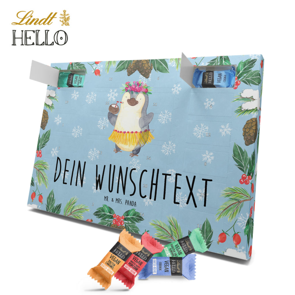 Personalisierter veganer Adventskalender Pinguin Kokosnuss Personalisierter veganer Adventskalender, Pinguin, Aloha, Hawaii, Urlaub, Kokosnuss, Pinguine