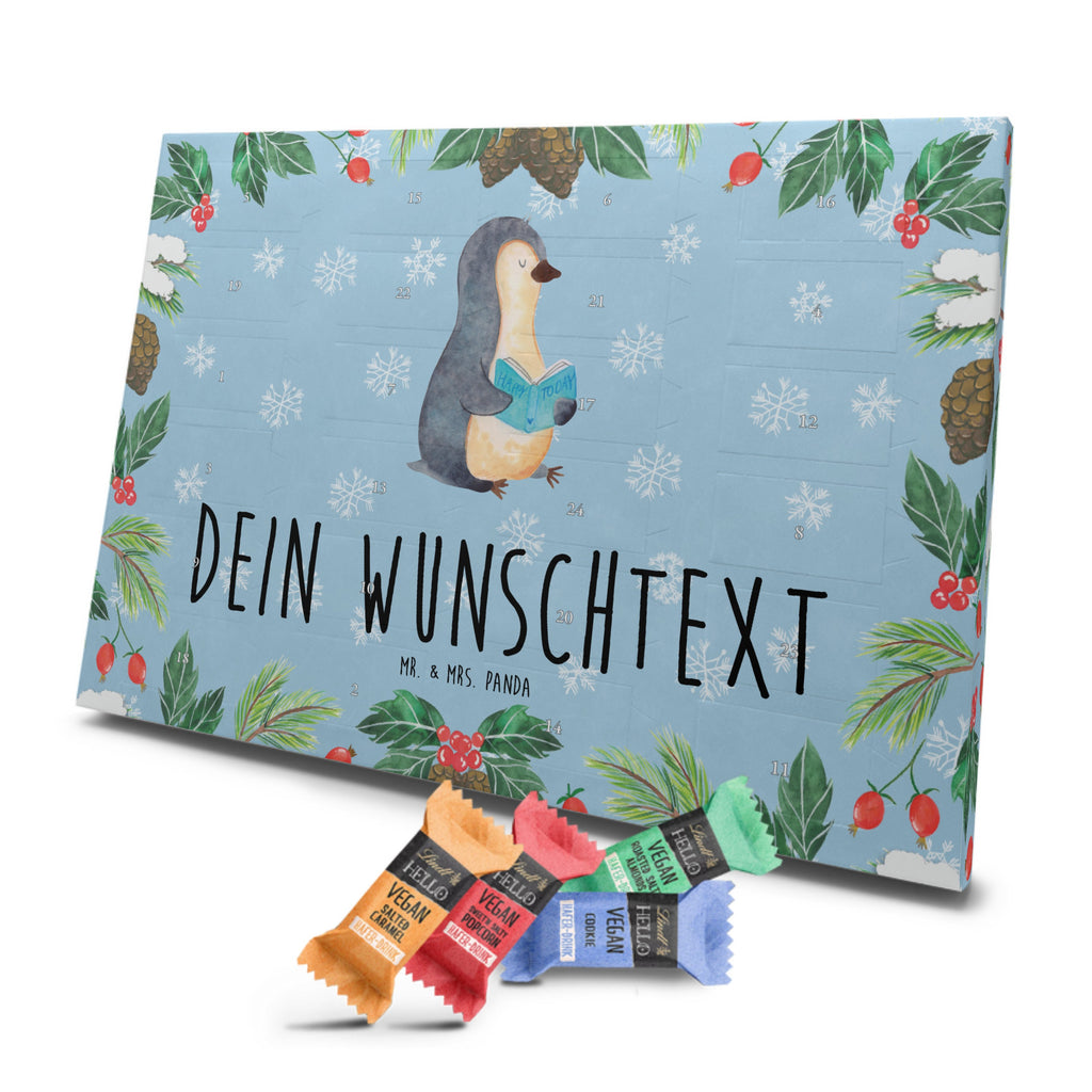 Personalisierter veganer Adventskalender Pinguin Buch Personalisierter veganer Adventskalender, Pinguin, Pinguine, Buch, Lesen, Bücherwurm, Nichtstun, Faulenzen, Ferien, Urlaub, Freizeit