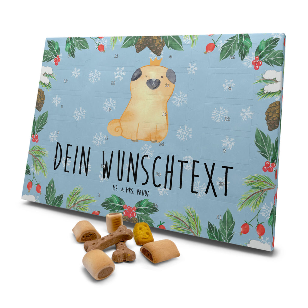 Personalisierter Hunde Adventskalender Mops Krone Hunde Adventskalender, Hund, Hundemotiv, Haustier, Hunderasse, Tierliebhaber, Hundebesitzer, Sprüche, Mops, allergisch, kinderlos, Hausregel, Hundebesitzer. Spruch, lustig