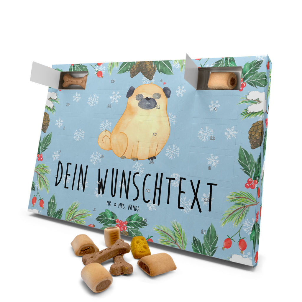 Personalisierter Hunde Adventskalender Mops Hunde Adventskalender, Hund, Hundemotiv, Haustier, Hunderasse, Tierliebhaber, Hundebesitzer, Sprüche, Mops, Liebe, Hundeliebe