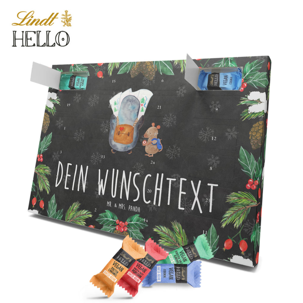 Personalisierter veganer Adventskalender Pinguin & Maus Wanderer Personalisierter veganer Adventskalender, Pinguin, Pinguine, Abenteurer, Abenteuer, Roadtrip, Ausflug, Wanderlust, wandern