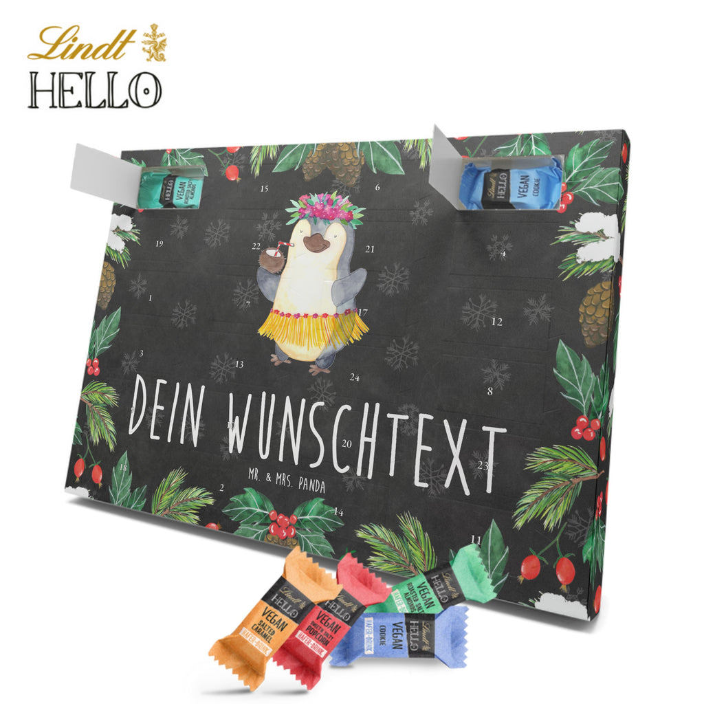 Personalisierter veganer Adventskalender Pinguin Kokosnuss Personalisierter veganer Adventskalender, Pinguin, Aloha, Hawaii, Urlaub, Kokosnuss, Pinguine