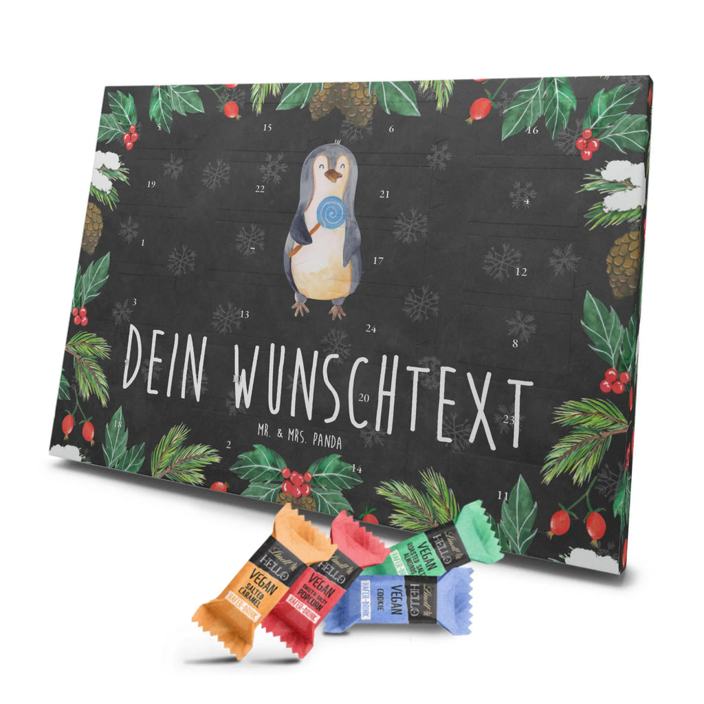 Personalisierter veganer Adventskalender Pinguin Lolli Personalisierter veganer Adventskalender, Pinguin, Pinguine, Lolli, Süßigkeiten, Blödsinn, Spruch, Rebell, Gauner, Ganove, Rabauke