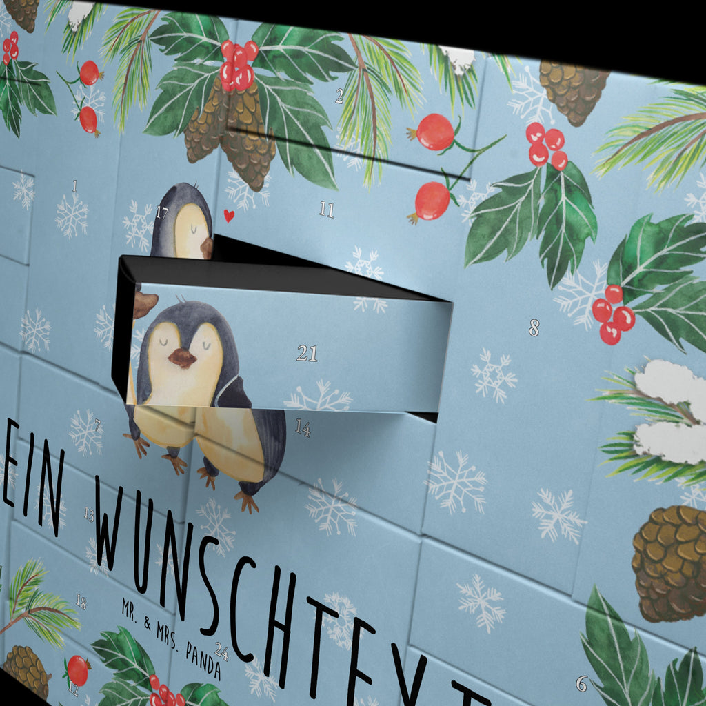 Personalisierter Befüllbarer Adventskalender Pinguin umarmen Befüllbarer Adventskalender, Adventskalender zum selbst befüllen, Pinguin, Liebe, Liebespaar, Liebesbeweis, Liebesgeschenk, Verlobung, Jahrestag, Hochzeitstag, Hochzeit, Hochzeitsgeschenk