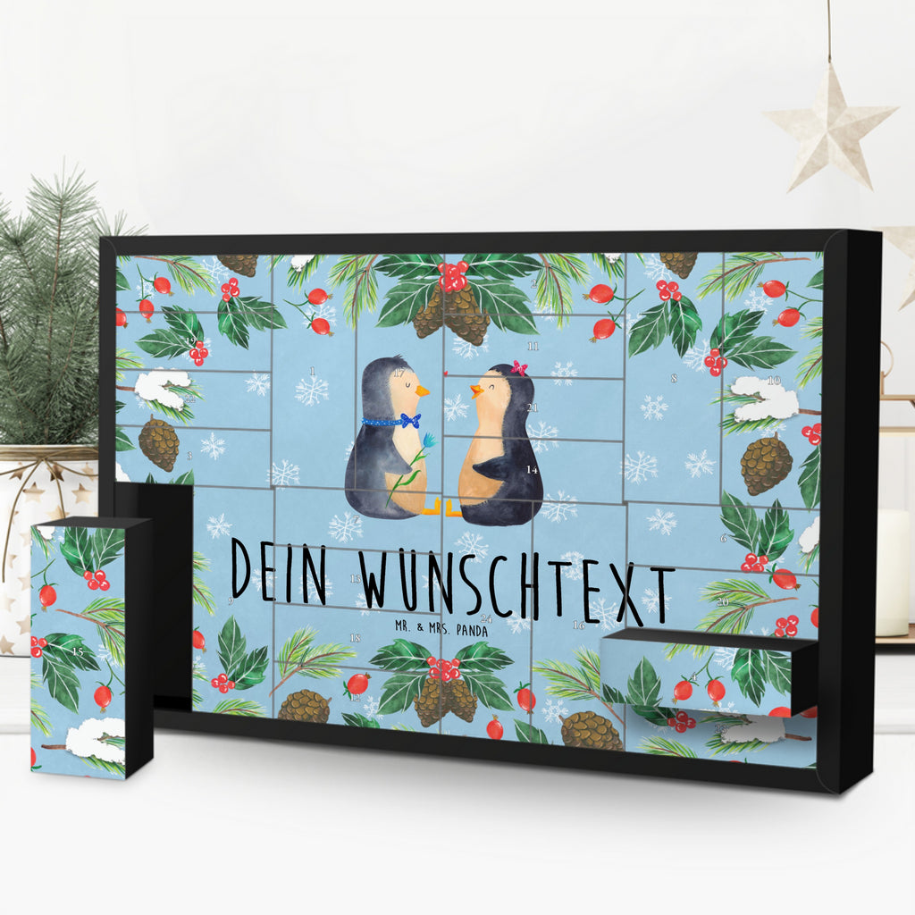 Personalisierter Befüllbarer Adventskalender Pinguin Pärchen Befüllbarer Adventskalender, Adventskalender zum selbst befüllen, Pinguin, Pinguine, Liebe, Liebespaar, Liebesbeweis, Liebesgeschenk, Verlobung, Jahrestag, Hochzeitstag, Hochzeit, Hochzeitsgeschenk, große Liebe, Traumpaar