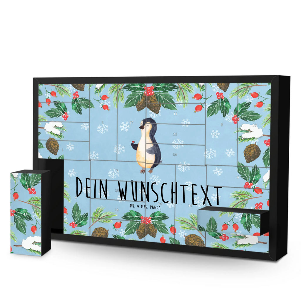 Personalisierter Befüllbarer Adventskalender Pinguin Marienkäfer Befüllbarer Adventskalender, Adventskalender zum selbst befüllen, Pinguin, Pinguine, Marienkäfer, Liebe, Wunder, Glück, Freude, Lebensfreude