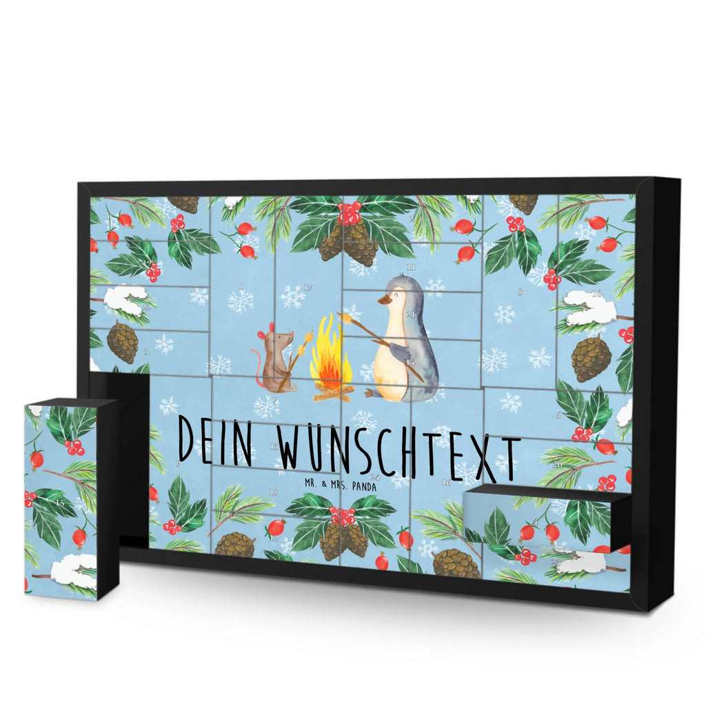 Personalisierter Befüllbarer Adventskalender Pinguin Lagerfeuer Befüllbarer Adventskalender, Adventskalender zum selbst befüllen, Pinguin, Maus, Pinguine, Lagerfeuer, Leben, Arbeit, Job, Motivation, Büro, Büroalltag, Lebensspruch, Lebensmotivation, Neustart, Liebe, grillen, Feuer, Marshmallows