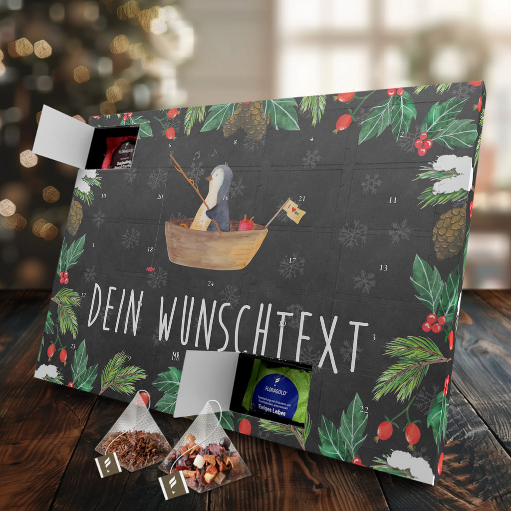 Personalisierter Tee Adventskalender Pinguin Angelboot Personalisierter Tee Adventskalender, Pinguin, Pinguine, Angeln, Boot, Angelboot, Lebenslust, Leben, genießen, Motivation, Neustart, Neuanfang, Trennung, Scheidung, Geschenkidee Liebeskummer