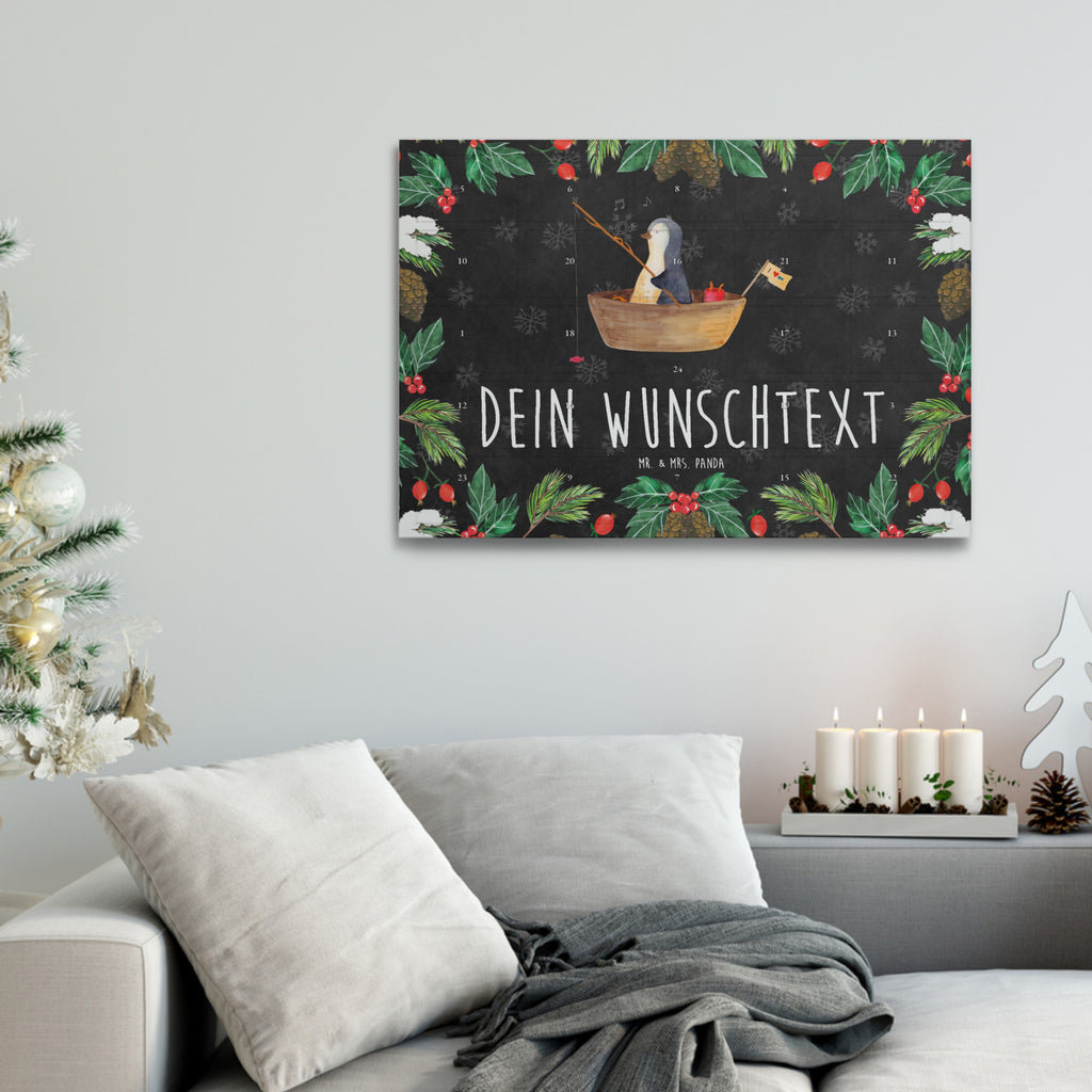 Personalisierter Tee Adventskalender Pinguin Angelboot Personalisierter Tee Adventskalender, Pinguin, Pinguine, Angeln, Boot, Angelboot, Lebenslust, Leben, genießen, Motivation, Neustart, Neuanfang, Trennung, Scheidung, Geschenkidee Liebeskummer