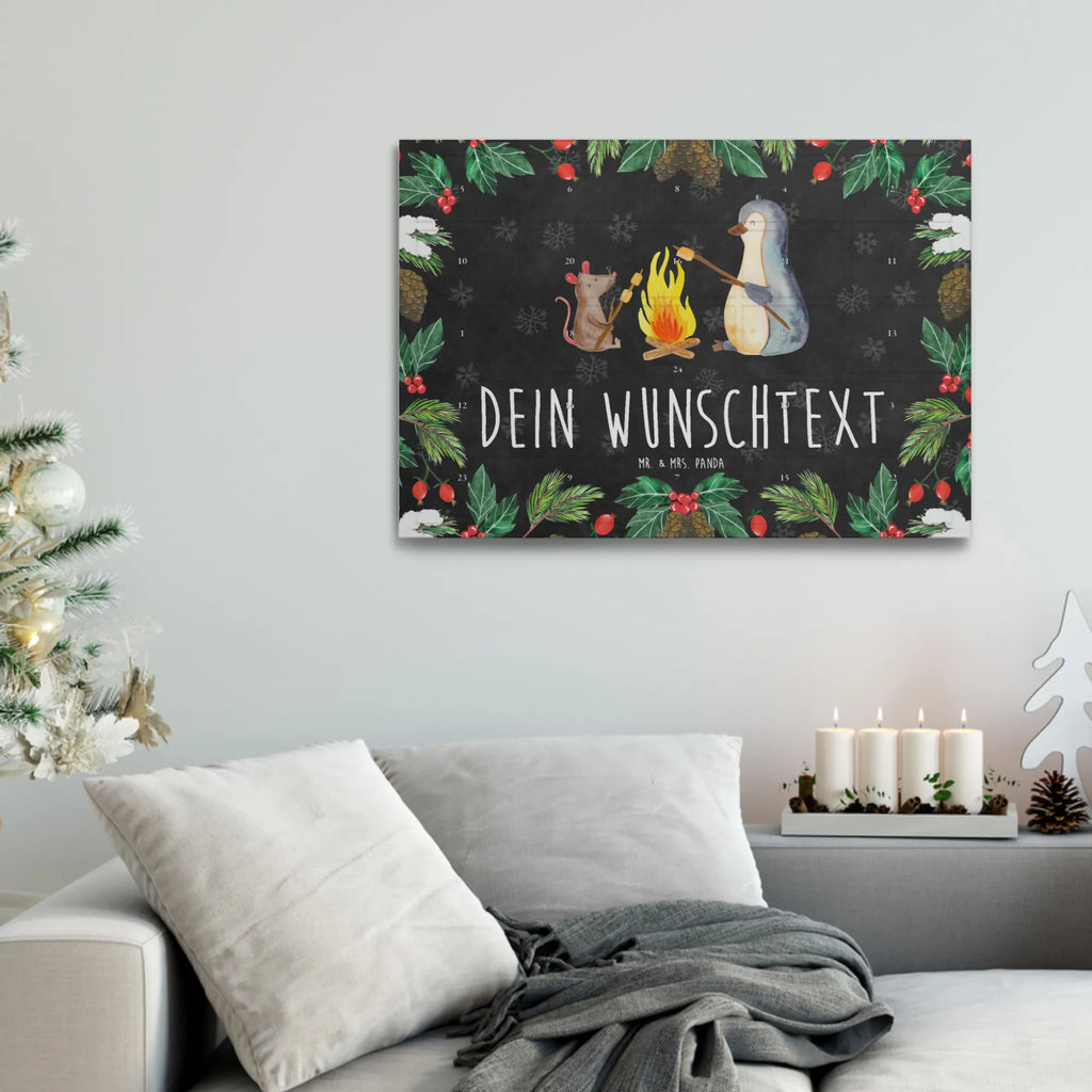 Personalisierter Tee Adventskalender Pinguin Lagerfeuer Personalisierter Tee Adventskalender, Pinguin, Maus, Pinguine, Lagerfeuer, Leben, Arbeit, Job, Motivation, Büro, Büroalltag, Lebensspruch, Lebensmotivation, Neustart, Liebe, grillen, Feuer, Marshmallows