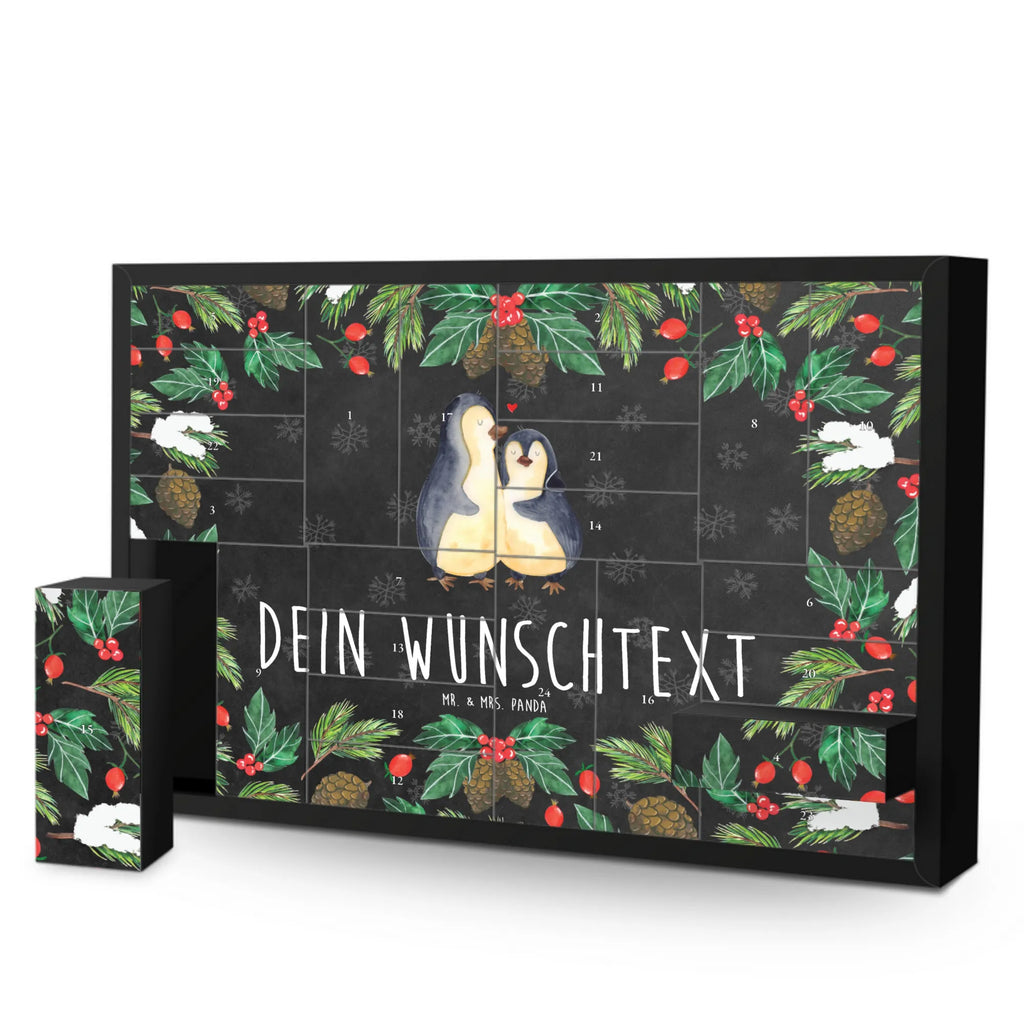 Personalisierter Befüllbarer Adventskalender Pinguin umarmen Befüllbarer Adventskalender, Adventskalender zum selbst befüllen, Pinguin, Liebe, Liebespaar, Liebesbeweis, Liebesgeschenk, Verlobung, Jahrestag, Hochzeitstag, Hochzeit, Hochzeitsgeschenk