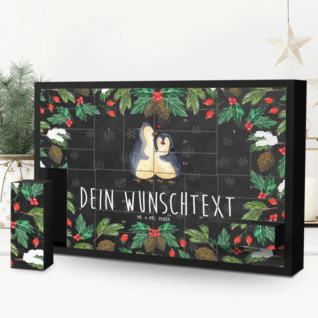 Personalisierter Befüllbarer Adventskalender Pinguin umarmen Befüllbarer Adventskalender, Adventskalender zum selbst befüllen, Pinguin, Liebe, Liebespaar, Liebesbeweis, Liebesgeschenk, Verlobung, Jahrestag, Hochzeitstag, Hochzeit, Hochzeitsgeschenk