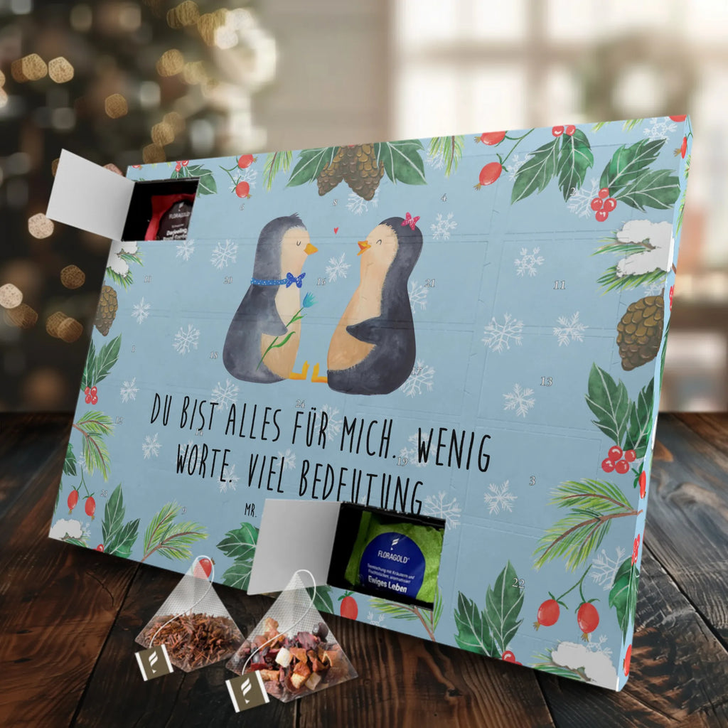 Tee Adventskalender Pinguin Pärchen Adventskalender, Kerzen Adventskalender, Duftkerzen Adventskalender, Pinguin, Pinguine, Liebe, Liebespaar, Liebesbeweis, Liebesgeschenk, Verlobung, Jahrestag, Hochzeitstag, Hochzeit, Hochzeitsgeschenk, große Liebe, Traumpaar