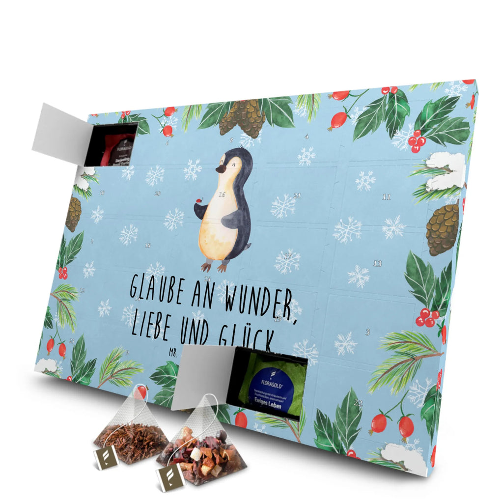 Tee Adventskalender Pinguin Marienkäfer Adventskalender, Kerzen Adventskalender, Duftkerzen Adventskalender, Pinguin, Pinguine, Marienkäfer, Liebe, Wunder, Glück, Freude, Lebensfreude