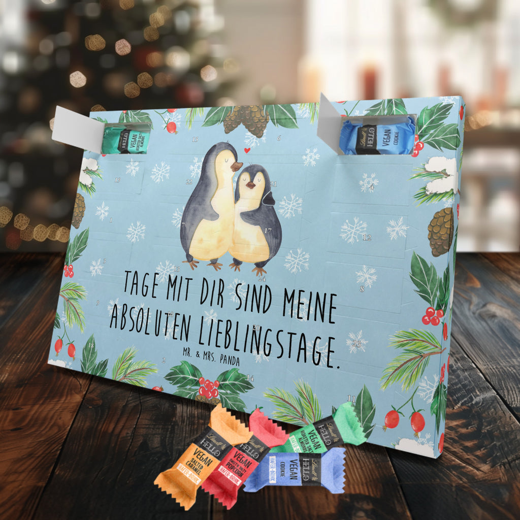 Veganer Adventskalender Pinguin umarmen Schokoladen Adventskalender, Pinguin, Liebe, Liebespaar, Liebesbeweis, Liebesgeschenk, Verlobung, Jahrestag, Hochzeitstag, Hochzeit, Hochzeitsgeschenk