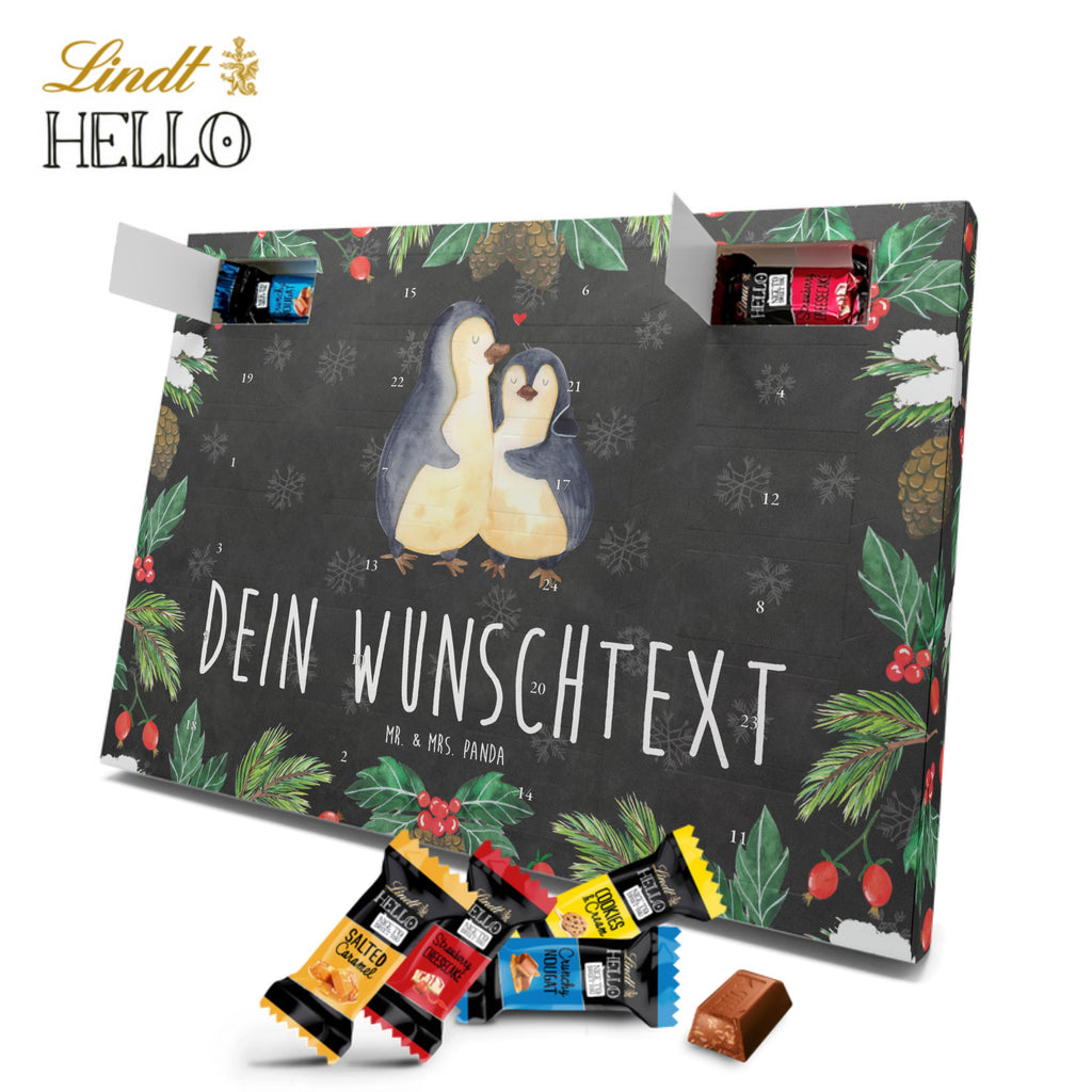 Personalisierter Markenschokolade Adventskalender Pinguin umarmen Personalisierter Adventskalender, Pinguin, Liebe, Liebespaar, Liebesbeweis, Liebesgeschenk, Verlobung, Jahrestag, Hochzeitstag, Hochzeit, Hochzeitsgeschenk