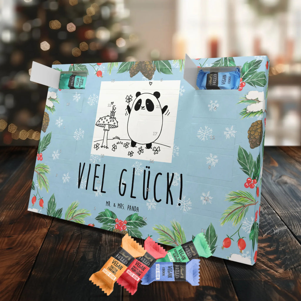 Veganer Adventskalender Panda Glück Schokoladen Adventskalender