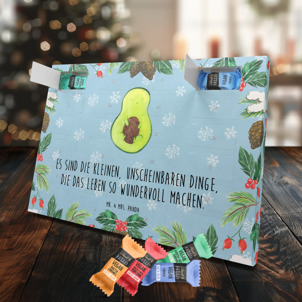 Veganer Adventskalender Avocado Kern Schokoladen Adventskalender, Avocado, Veggie, Vegan, Gesund, Avokado, Avocadokern, Kern, Pflanze, Spruch Leben