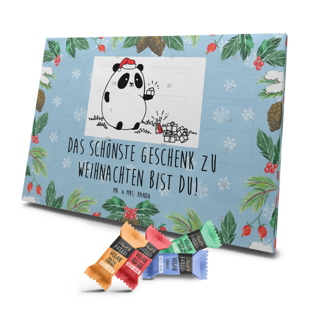 Veganer Adventskalender Panda Weihnachtsgeschenk Schokoladen Adventskalender