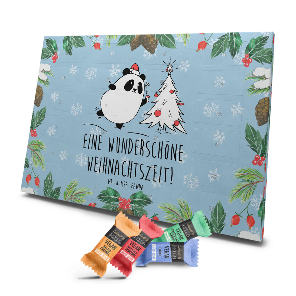 Veganer Adventskalender Panda Weihnachtszeit Schokoladen Adventskalender