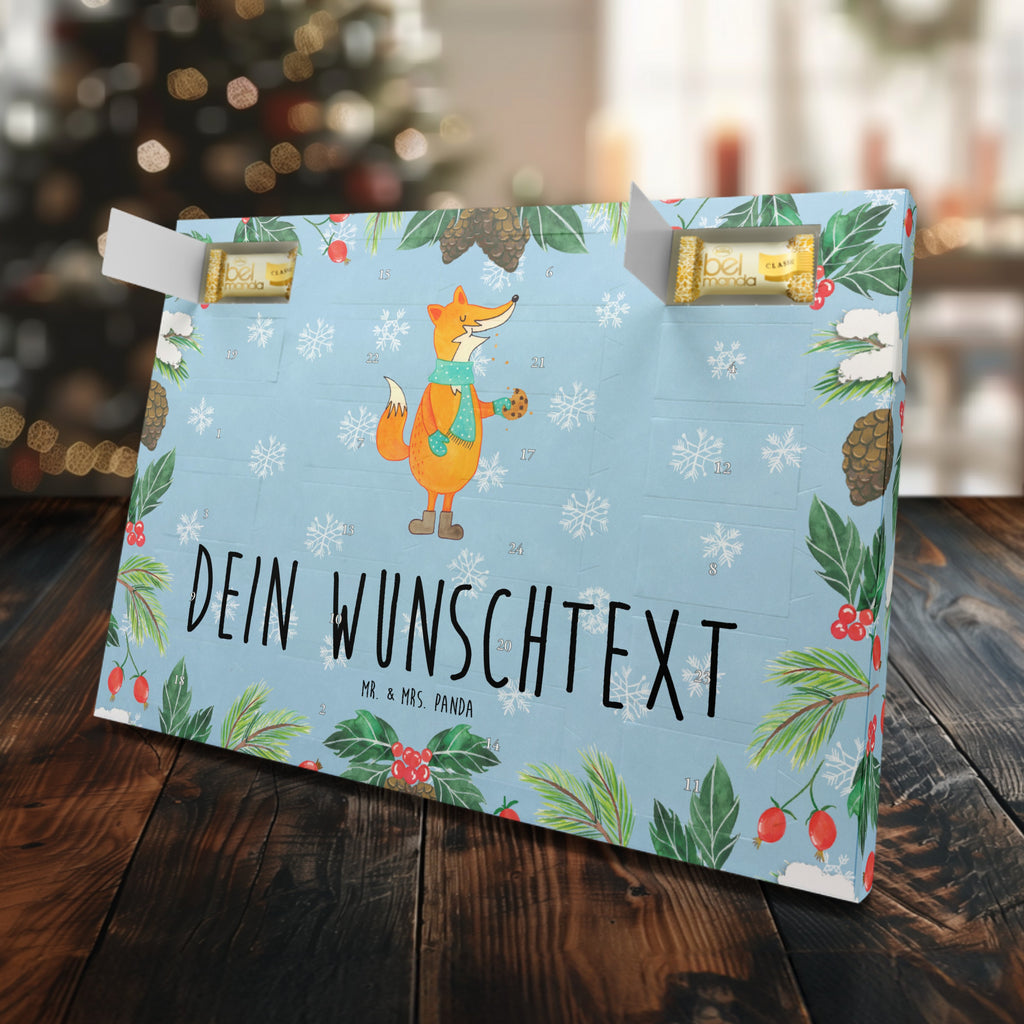 Personalisierter Marzipan Adventskalender Fuchs Keks Personalisierter Marzipan Adventskalender, Fuchs, Füchse, Backen Spruch, Kekse, Winter, Weihnachtszeit, Plätzchen, Liebe, Küche Deko