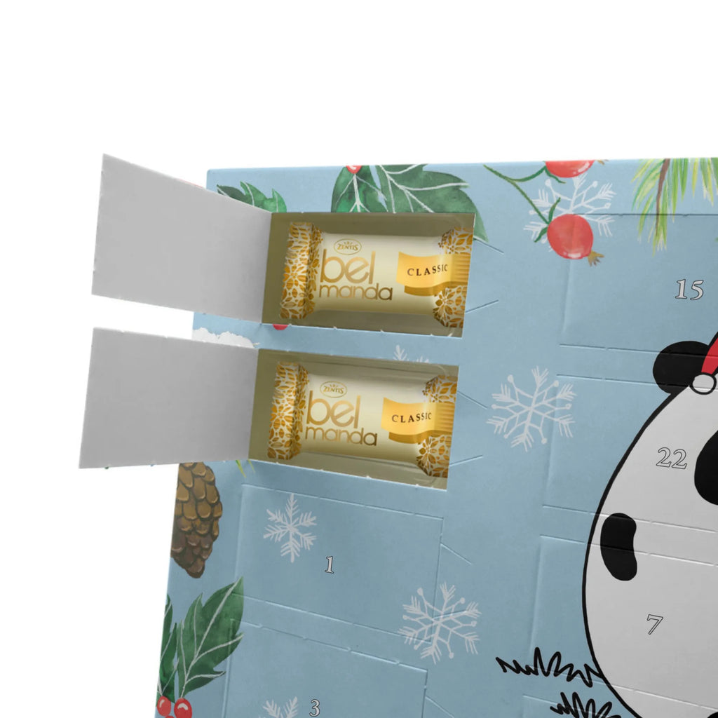 Personalisierter Marzipan Adventskalender Panda Weihnachtsgeschenk Personalisierter Marzipan Adventskalender