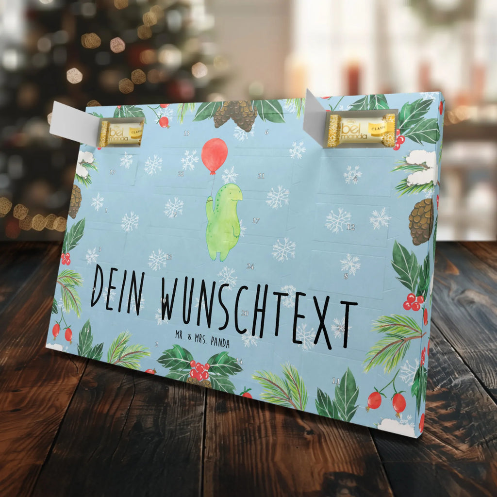 Personalisierter Marzipan Adventskalender Schildkröte Luftballon Personalisierter Marzipan Adventskalender, Schildkröte, Schildkröten, Mutausbruch, Motivation, Motivationsspruch