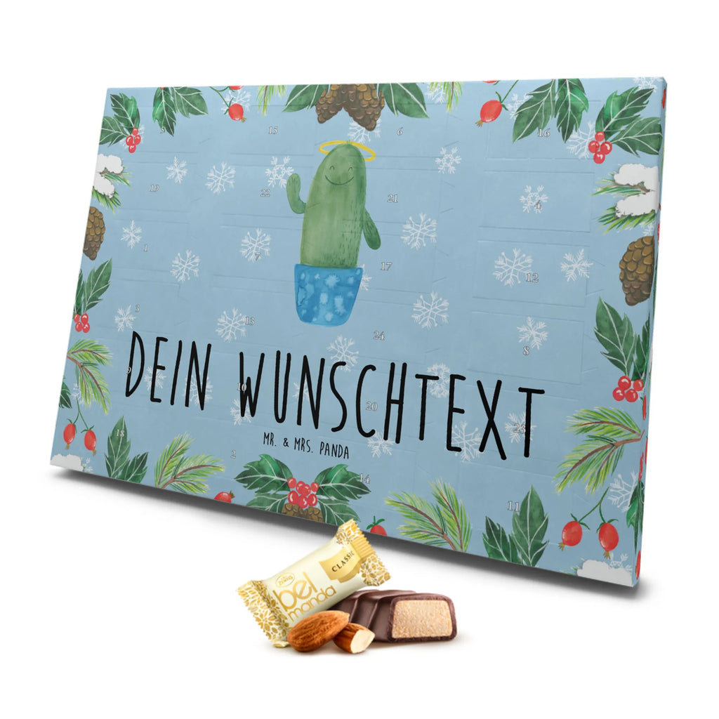 Personalisierter Marzipan Adventskalender Kaktus Heilig Personalisierter Marzipan Adventskalender, Kaktus, Kakteen, frech, lustig, Kind, Eltern, Familie, Bruder, Schwester, Schwestern, Freundin, Heiligenschein