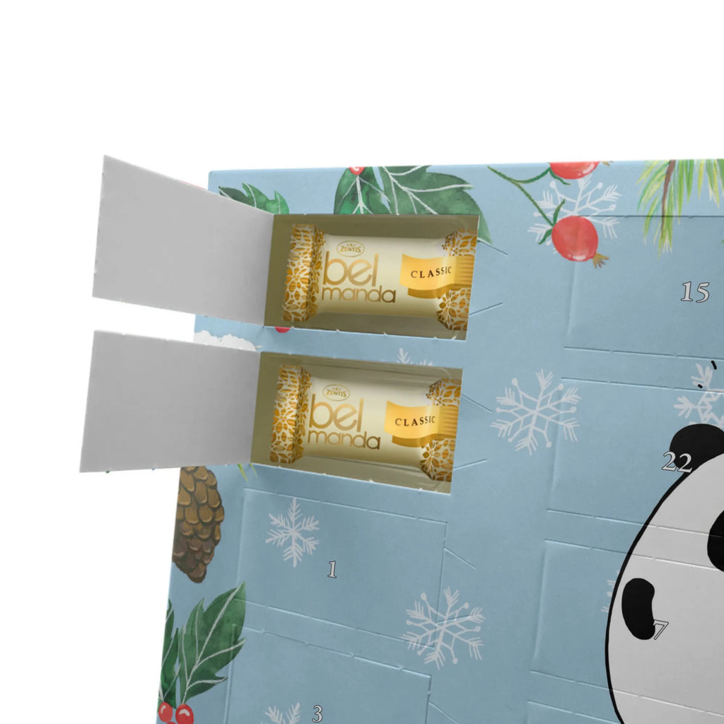 Personalisierter Marzipan Adventskalender Panda Geburtstag Personalisierter Marzipan Adventskalender