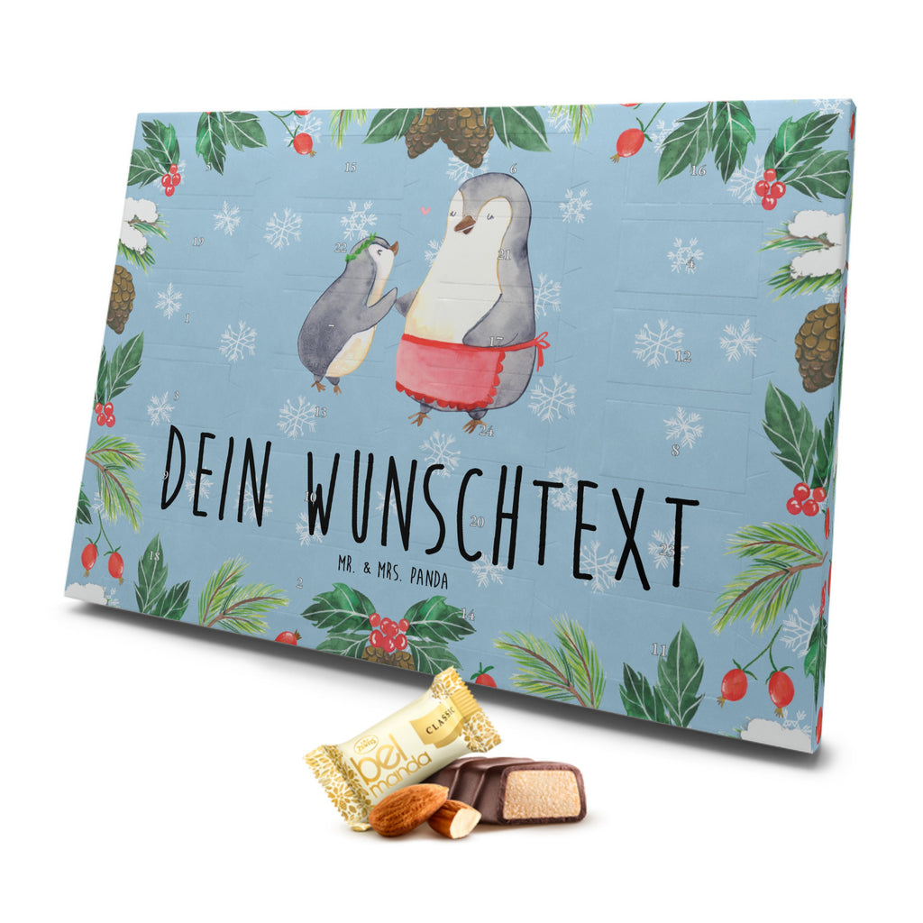 Personalisierter Marzipan Adventskalender Pinguin mit Kind Personalisierter Marzipan Adventskalender, Familie, Vatertag, Muttertag, Bruder, Schwester, Mama, Papa, Oma, Opa, Geschenk, Mami, Mutti, Mutter, Geburststag